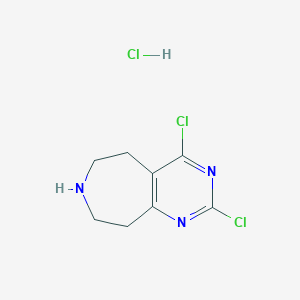 2,4-Dichloro-6,7,8,9-tetrahydro-5H-pyrimido[4,5-d]azepine hydrochloride