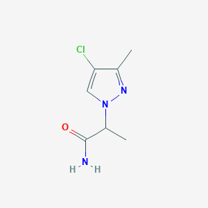 2-(4-chloro-3-methyl-1H-pyrazol-1-yl)propanamide