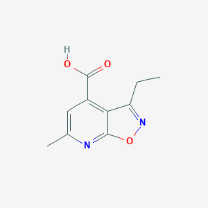 molecular formula C10H10N2O3 B15059022 3-Ethyl-6-methylisoxazolo[5,4-b]pyridine-4-carboxylic acid CAS No. 1263211-33-1