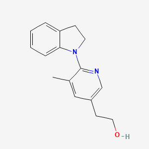 molecular formula C16H18N2O B15059044 2-(6-(Indolin-1-yl)-5-methylpyridin-3-yl)ethanol 