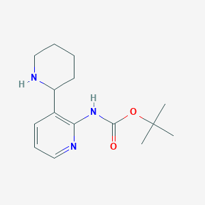 tert-Butyl (3-(piperidin-2-yl)pyridin-2-yl)carbamate