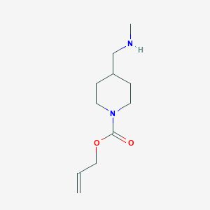 molecular formula C11H20N2O2 B1505911 4-((甲氨基)甲基)哌啶-1-甲酸烯丙酯 CAS No. 886365-58-8