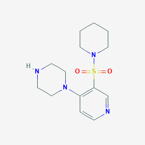 1-(3-(Piperidin-1-ylsulfonyl)pyridin-4-yl)piperazine