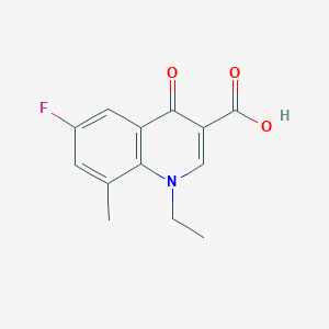 1-Ethyl-6-fluoro-8-methyl-4-oxo-1,4-dihydroquinoline-3-carboxylic acid