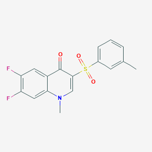 6,7-Difluoro-1-methyl-3-(m-tolylsulfonyl)quinolin-4(1H)-one