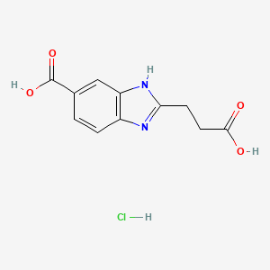 2-(2-Carboxyethyl)-1H-benzo[d]imidazole-5-carboxylic acid hydrochloride