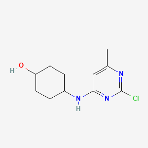 4-((2-Chloro-6-methylpyrimidin-4-yl)amino)cyclohexanol