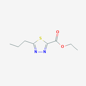 molecular formula C8H12N2O2S B15059184 Ethyl 5-propyl-1,3,4-thiadiazole-2-carboxylate 