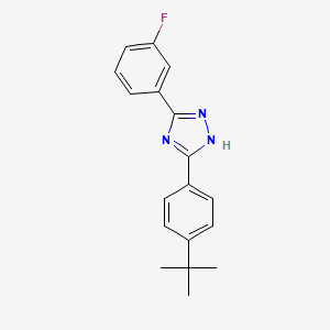 3-(4-(tert-Butyl)phenyl)-5-(3-fluorophenyl)-1H-1,2,4-triazole