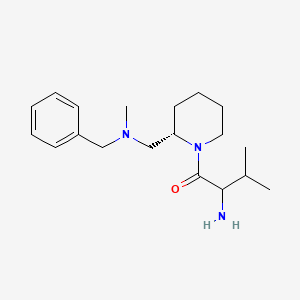 molecular formula C19H31N3O B15059220 2-amino-1-[(2S)-2-[[benzyl(methyl)amino]methyl]piperidin-1-yl]-3-methylbutan-1-one 