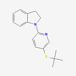 1-(5-(tert-Butylthio)pyridin-2-yl)indoline