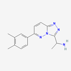 1-(6-(3,4-Dimethylphenyl)-[1,2,4]triazolo[4,3-b]pyridazin-3-yl)ethanamine