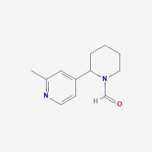 2-(2-Methylpyridin-4-yl)piperidine-1-carbaldehyde