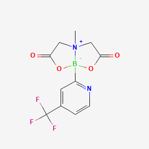 4-Methyl-2,6-dioxo-8-(4-(trifluoromethyl)pyridin-2-yl)hexahydro-[1,3,2]oxazaborolo[2,3-b][1,3,2]oxazaborol-4-ium-8-uide