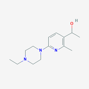 1-(6-(4-Ethylpiperazin-1-yl)-2-methylpyridin-3-yl)ethanol