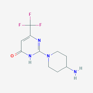 2-(4-Aminopiperidin-1-yl)-6-(trifluoromethyl)pyrimidin-4(3H)-one