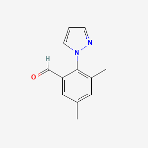 molecular formula C12H12N2O B1505950 3,5-Dimethyl-2-(1H-pyrazol-1-YL)benzaldehyde CAS No. 1015845-87-0