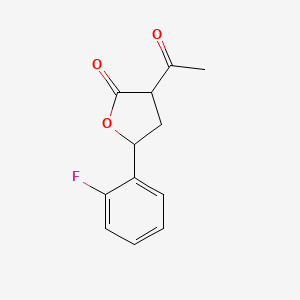 3-Acetyl-5-(2-fluorophenyl)dihydrofuran-2(3H)-one