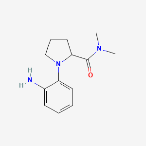 1-(2-aminophenyl)-N,N-dimethylpyrrolidine-2-carboxamide