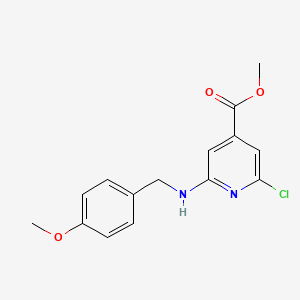 Methyl 2-chloro-6-((4-methoxybenzyl)amino)isonicotinate