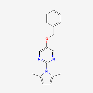 5-(Benzyloxy)-2-(2,5-dimethyl-1H-pyrrol-1-yl)pyrimidine