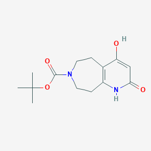 tert-Butyl 4-hydroxy-2-oxo-5,6,8,9-tetrahydro-1H-pyrido[2,3-d]azepine-7(2H)-carboxylate