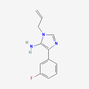 1-Allyl-4-(3-fluorophenyl)-1H-imidazol-5-amine