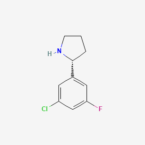 (r)-2-(3-Chloro-5-fluorophenyl)pyrrolidine