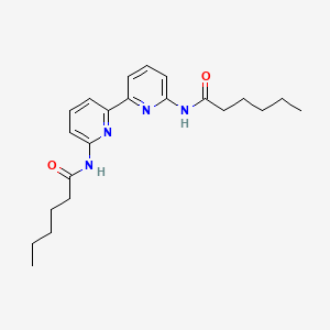 molecular formula C22H30N4O2 B15059641 N,N'-([2,2'-Bipyridine]-6,6'-diyl)dihexanamide CAS No. 112008-59-0