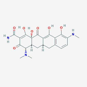 molecular formula C22H25N3O7 B1505966 (4S,4aS,5aR,12aR)-4-(Dimethylamino)-1,10,11,12a-tetrahydroxy-9-(methylamino)-3,12-dioxo-3,4,4a,5,5a,6,12,12a-octahydrotetracene-2-carboxamide CAS No. 4769-39-5
