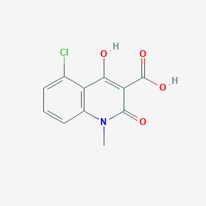 molecular formula C11H8ClNO4 B1505971 5-Chloro-4-hydroxy-1-methyl-2-oxo-1,2-dihydroquinoline-3-carboxylic acid CAS No. 335640-50-1