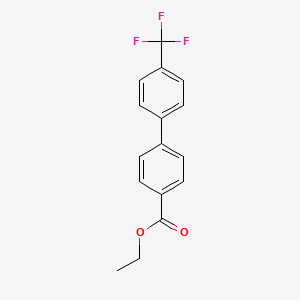 molecular formula C16H13F3O2 B1505973 1,1'-Biphenyl-4-carboxylic acid,4'-(trifluoromethyl)-,ethyl ester 