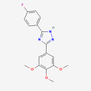 5-(4-fluorophenyl)-3-(3,4,5-trimethoxyphenyl)-1H-1,2,4-triazole