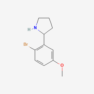 2-(2-Bromo-5-methoxyphenyl)pyrrolidine