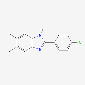 2-(4-Chlorophenyl)-5,6-dimethyl-1H-benzo[d]imidazole