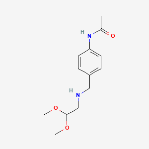 molecular formula C13H20N2O3 B1505982 n-(4-(((2,2-Dimethoxyethyl)amino)methyl)phenyl)acetamide 