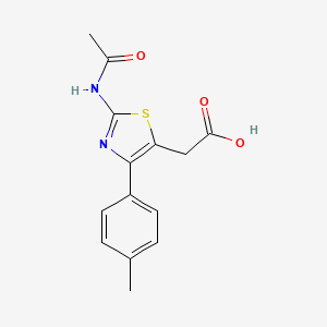 2-(2-Acetamido-4-(p-tolyl)thiazol-5-yl)acetic acid