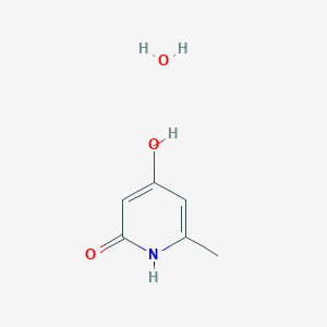 molecular formula C6H9NO3 B1505984 2(1H)-Pyridinone, 4-hydroxy-6-methyl-, hydrate CAS No. 868629-60-1