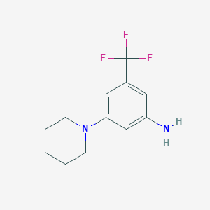 3-(Piperidin-1-YL)-5-(trifluoromethyl)aniline