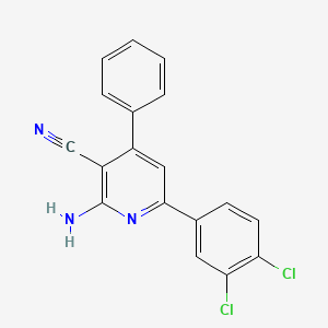 2-Amino-6-(3,4-dichlorophenyl)-4-phenylnicotinonitrile