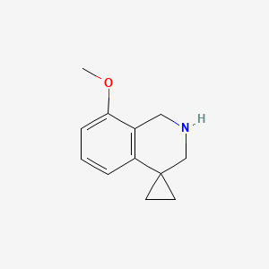 molecular formula C12H15NO B1505986 8'-methoxy-2',3'-dihydro-1'H-spiro[cyclopropane-1,4'-isoquinoline] CAS No. 885269-39-6