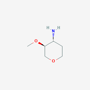 molecular formula C6H13NO2 B1505994 trans-4-Amino-3-(methoxy)tetrahydropyran CAS No. 1232060-77-3