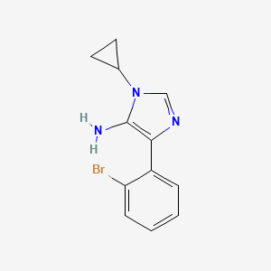 4-(2-Bromophenyl)-1-cyclopropyl-1H-imidazol-5-amine