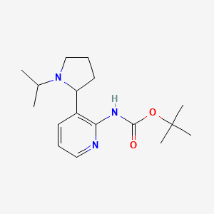 tert-Butyl (3-(1-isopropylpyrrolidin-2-yl)pyridin-2-yl)carbamate