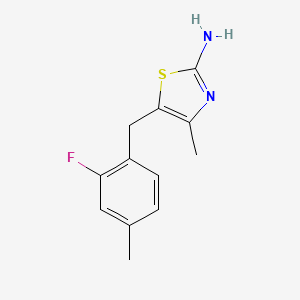 5-(2-Fluoro-4-methylbenzyl)-4-methylthiazol-2-amine