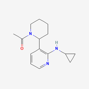 1-(2-(2-(Cyclopropylamino)pyridin-3-yl)piperidin-1-yl)ethanone