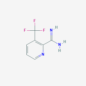 molecular formula C7H6F3N3 B15059967 3-(Trifluoromethyl)picolinimidamide CAS No. 1179533-41-5