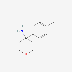 4-(p-Tolyl)tetrahydro-2H-pyran-4-amine