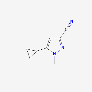 5-Cyclopropyl-1-methyl-1H-pyrazole-3-carbonitrile