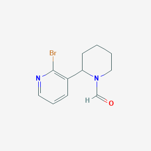 2-(2-Bromopyridin-3-yl)piperidine-1-carbaldehyde